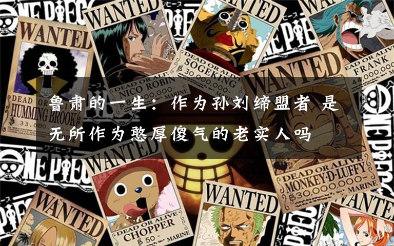 鲁肃的一生:作为孙刘缔盟者 是无所作为憨厚傻气的老实人吗