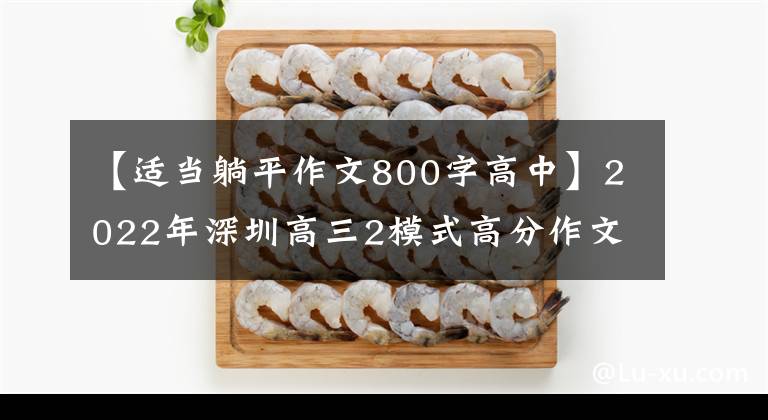 【适当躺平作文800字高中】2022年深圳高三2模式高分作文评论(1) 7篇范文07篇。