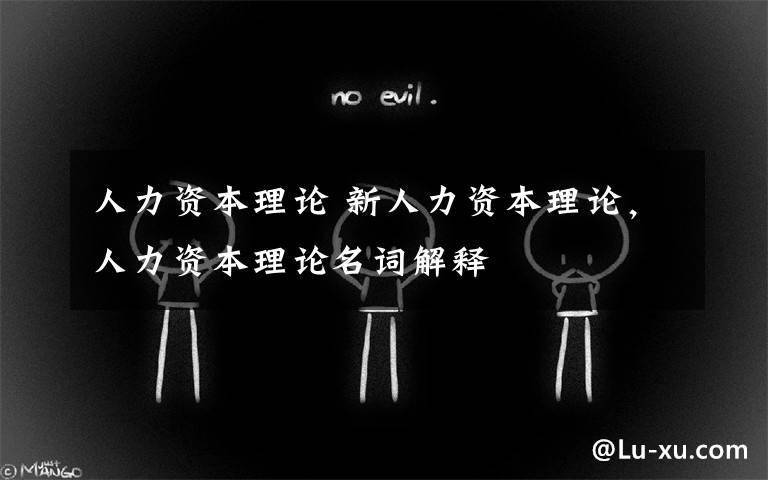 人力资本理论 新人力资本理论,人力资本理论名词解释