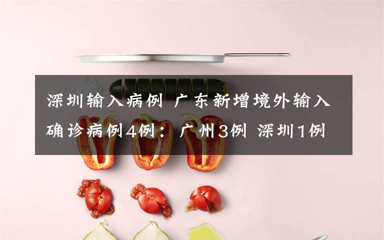 深圳输入病例 广东新增境外输入确诊病例4例:广州3例 深圳1例