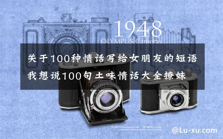 关于100种情话写给女朋友的短语我想说100句土味情话大全撩妹