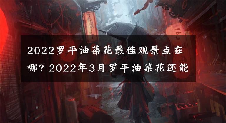 2022罗平油菜花最佳观景点在哪? 2022年3月罗平油菜花还能看吗