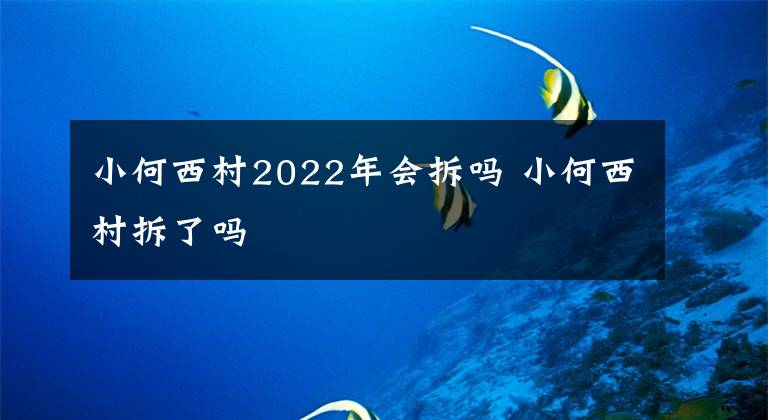 小何西村2022年会拆吗 小何西村拆了吗