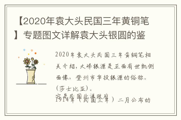 【2020年袁大头民国三年黄铜笔】专题图文详解袁大头银圆的鉴定方法和技巧