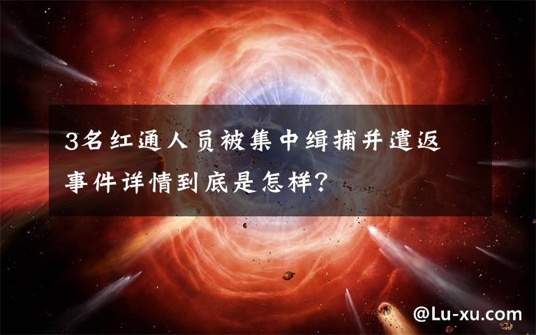 3名红通人员被集中缉捕并遣返 事件详情到底是怎样?