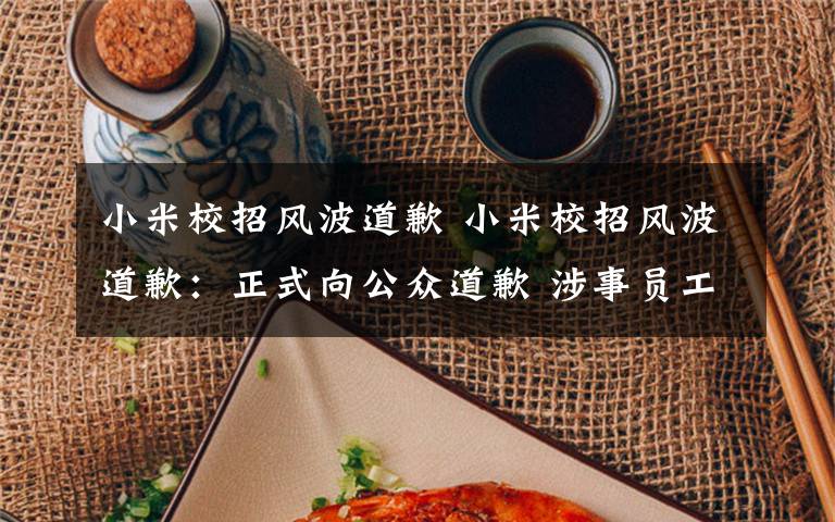 小米校招风波道歉 小米校招风波道歉:正式向公众道歉 涉事员工通报批评