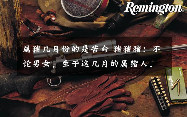 属猪几月份的是苦命 猪猪猪:不论男女,生于这几月的属猪人,一生戎马,是苦命之人?