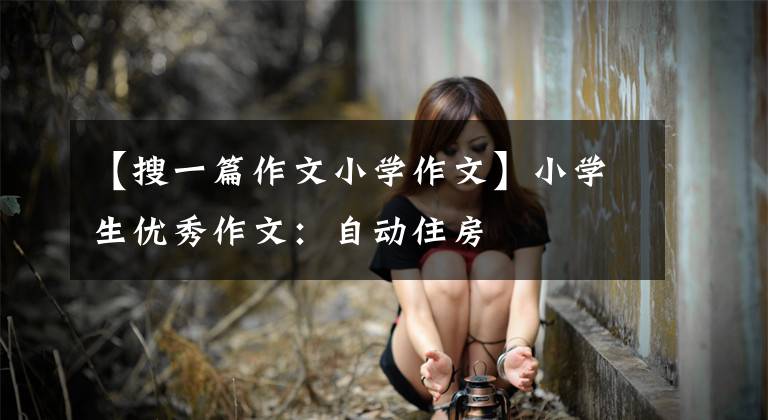 【搜一篇作文小学作文】小学生优秀作文:自动住房