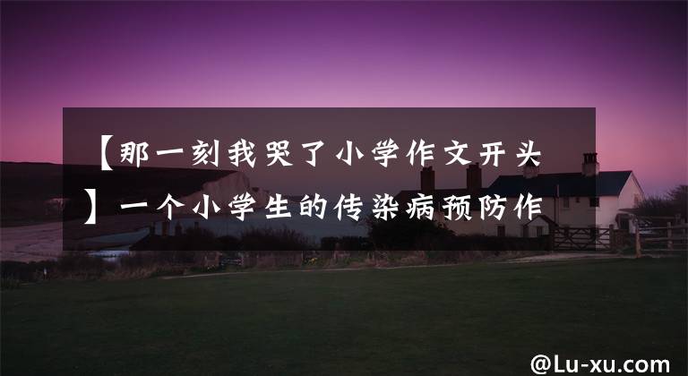 【那一刻我哭了小学作文开头】一个小学生的传染病预防作文《这一刻,我哭了》