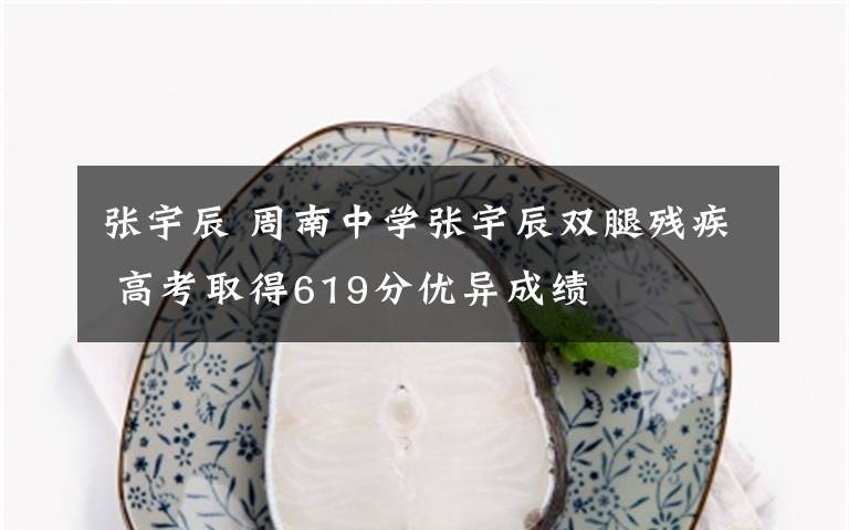 张宇辰 周南中学张宇辰双腿残疾 高考取得619分优异成绩
