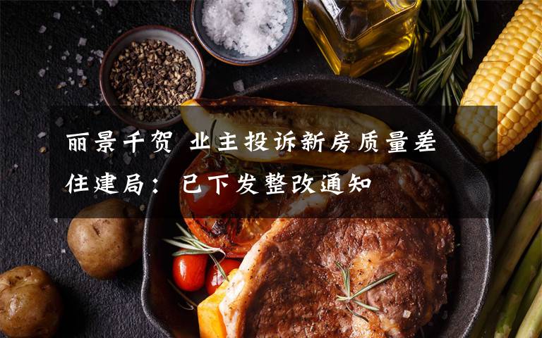 丽景千贺 业主投诉新房质量差 住建局:已下发整改通知