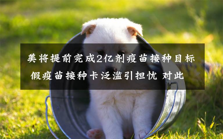 美将提前完成2亿剂疫苗接种目标 假疫苗接种卡泛滥引担忧 对此大家怎么看?