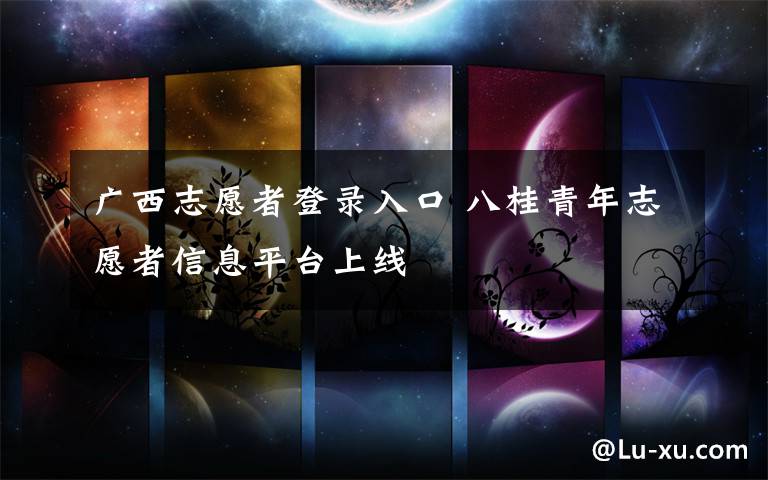 广西志愿者登录入口 八桂青年志愿者信息平台上线