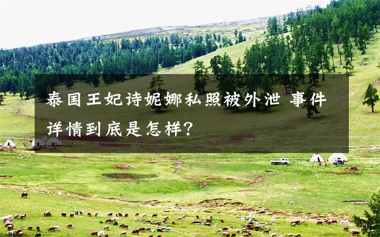 泰国王妃诗妮娜私照被外泄 事件详情到底是怎样?