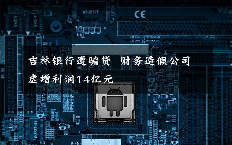 吉林银行遭骗贷  财务造假公司虚增利润14亿元