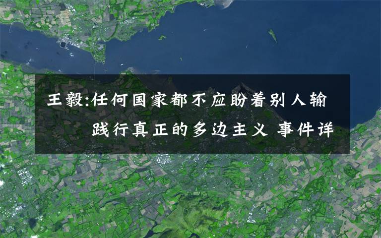 王毅:任何国家都不应盼着别人输   践行真正的多边主义 事件详细经过！
