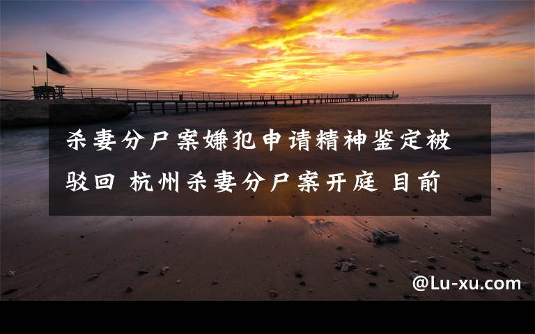 杀妻分尸案嫌犯申请精神鉴定被驳回 杭州杀妻分尸案开庭 目前是什么情况?