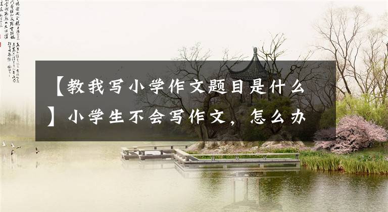 【教我写小学作文题目是什么】小学生不会写作文,怎么办?学习思维导图是关键。20个字也可以写200个字