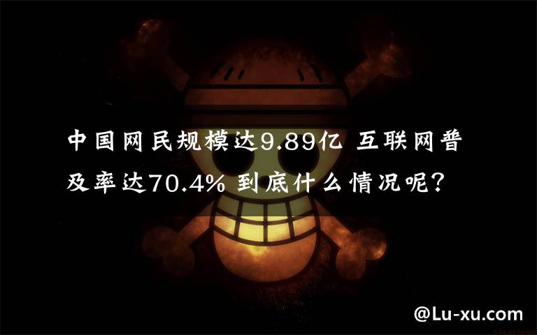 中国网民规模达9.89亿 互联网普及率达70.4% 到底什么情况呢?