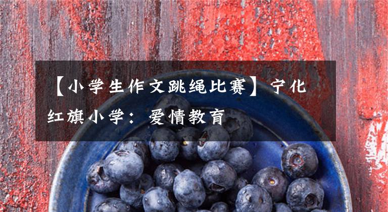 【小学生作文跳绳比赛】宁化红旗小学:爱情教育