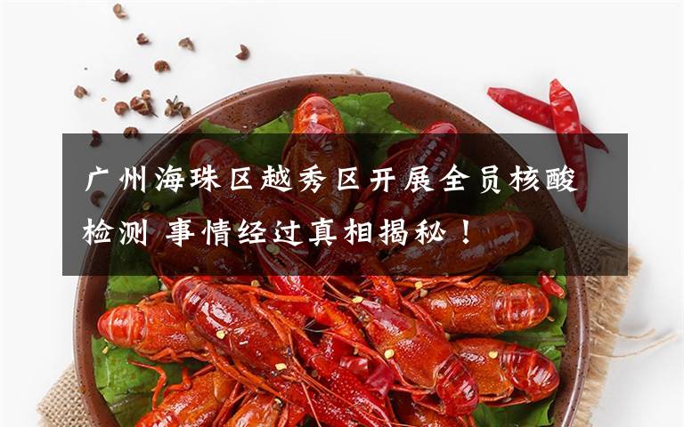 广州海珠区越秀区开展全员核酸检测 事情经过真相揭秘!
