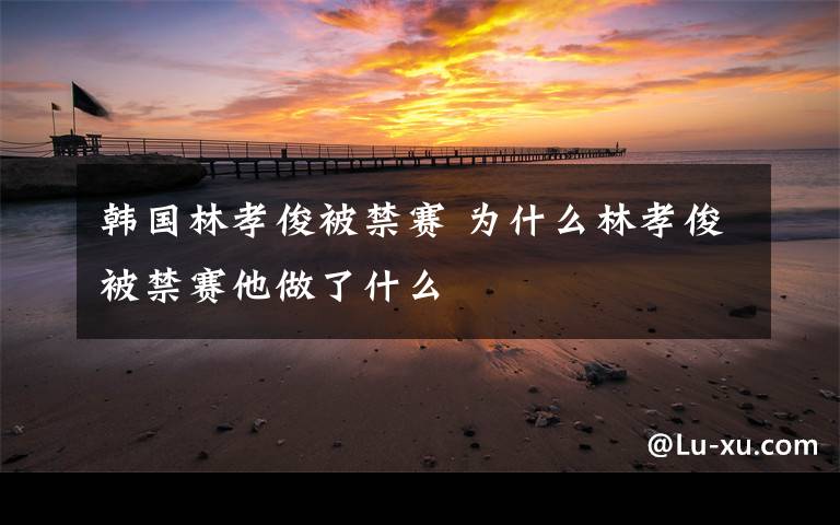 韩国林孝俊被禁赛 为什么林孝俊被禁赛他做了什么