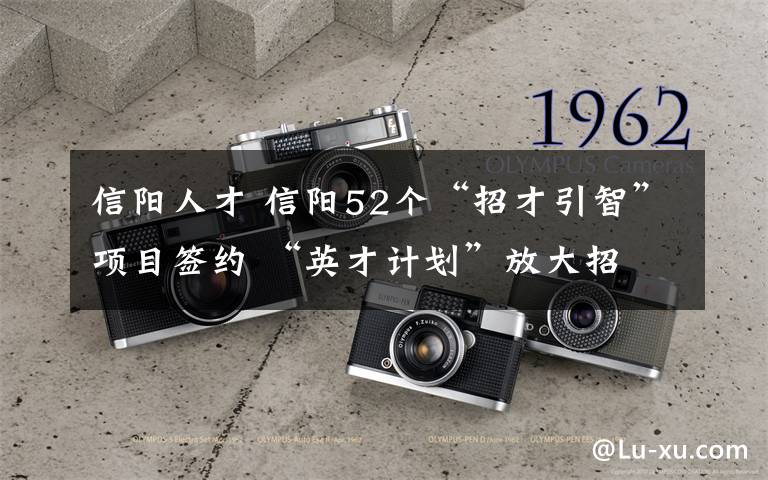 信阳人才 信阳52个“招才引智”项目签约 “英才计划”放大招