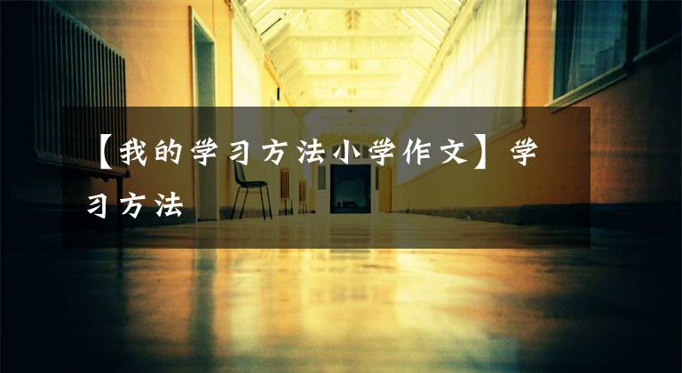 【我的学习方法小学作文】学习方法