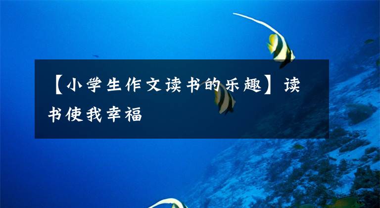 【小学生作文读书的乐趣】读书使我幸福