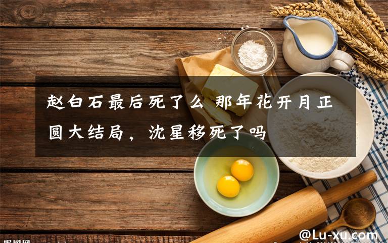 赵白石最后死了么 那年花开月正圆大结局,沈星移死了吗