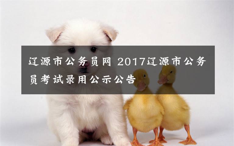 辽源市公务员网 2017辽源市公务员考试录用公示公告