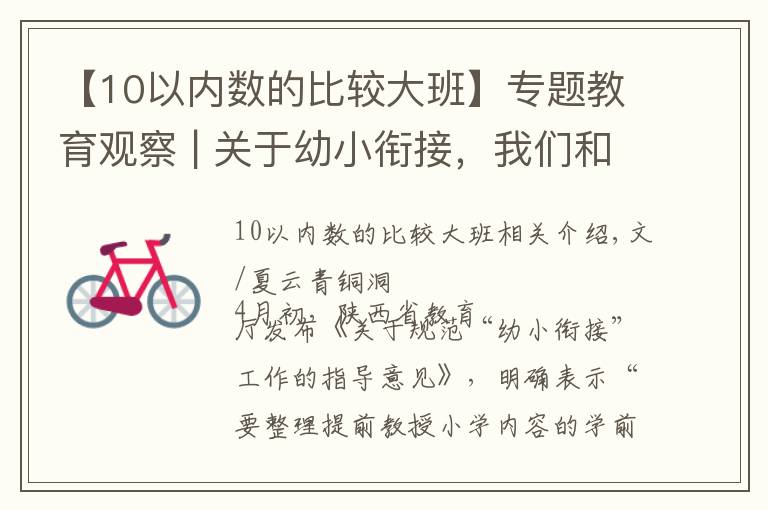 【10以内数的比较大班】专题教育观察 | 关于幼小衔接，我们和几位“过来人”聊了聊