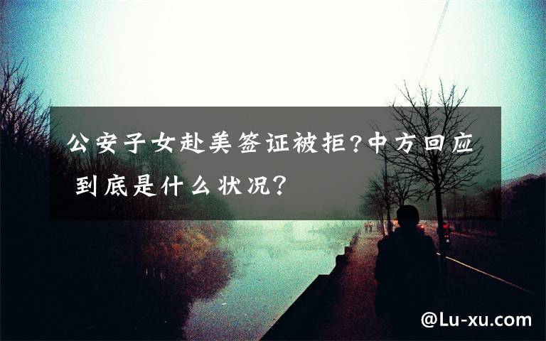 公安子女赴美签证被拒?中方回应 到底是什么状况？