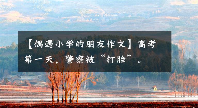 【偶遇小学的朋友作文】高考第一天,警察被“打脸”。