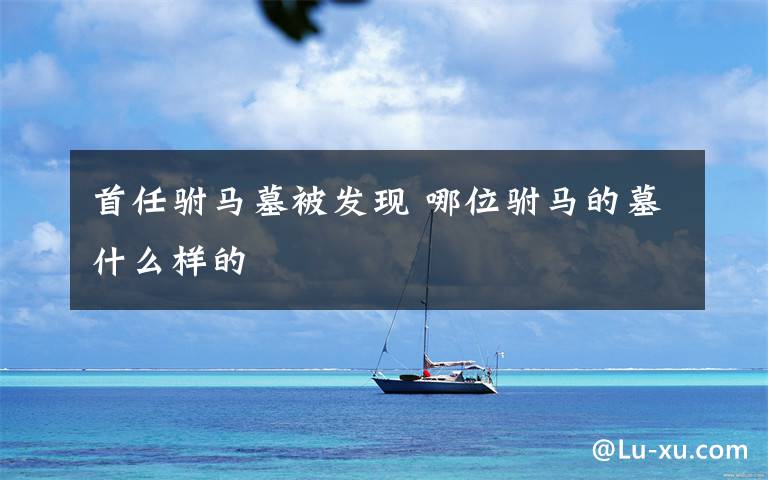 首任驸马墓被发现 哪位驸马的墓什么样的