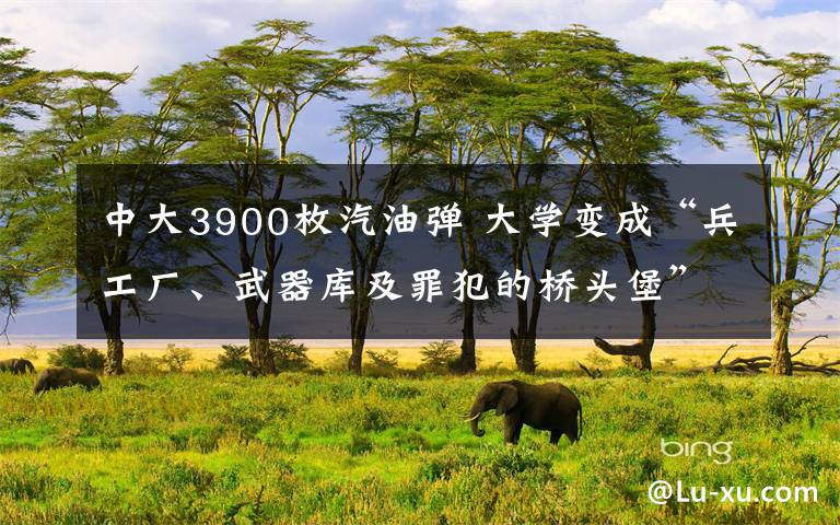 中大3900枚汽油弹 大学变成“兵工厂、武器库及罪犯的桥头堡”