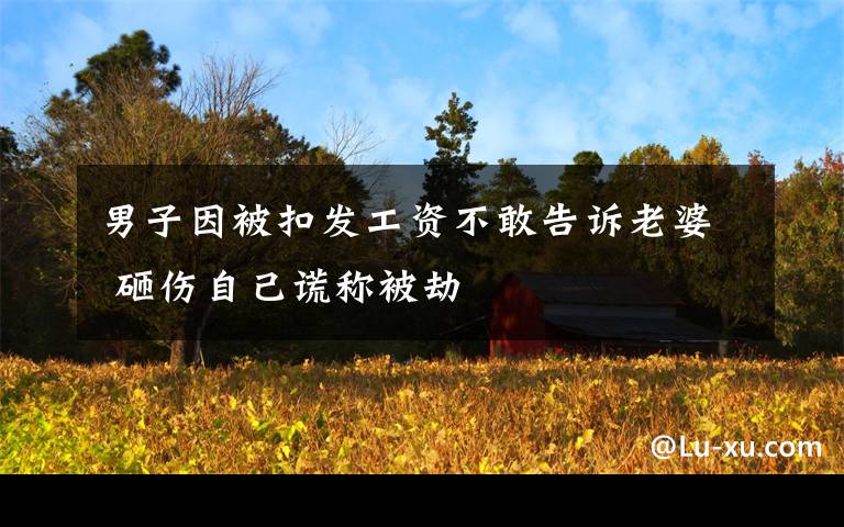 男子因被扣发工资不敢告诉老婆 砸伤自己谎称被劫