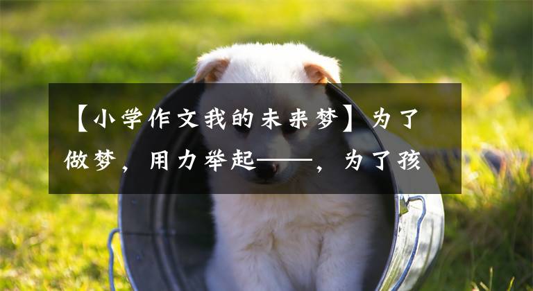 【小学作文我的未来梦】为了做梦，用力举起——，为了孩子的未来，装上了飞翔的翅膀