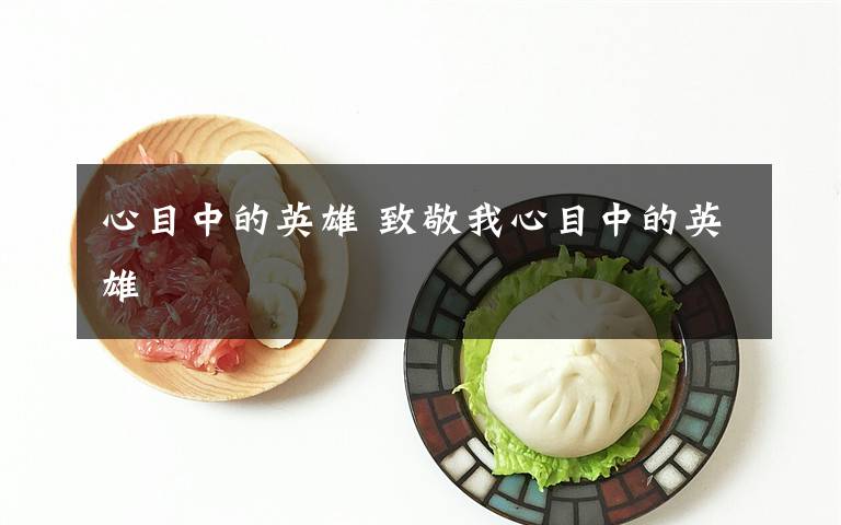 心目中的英雄 致敬我心目中的英雄