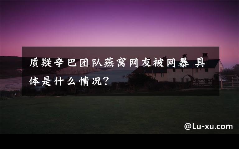 质疑辛巴团队燕窝网友被网暴 具体是什么情况?