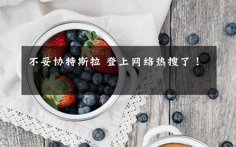 不妥协特斯拉 登上网络热搜了!