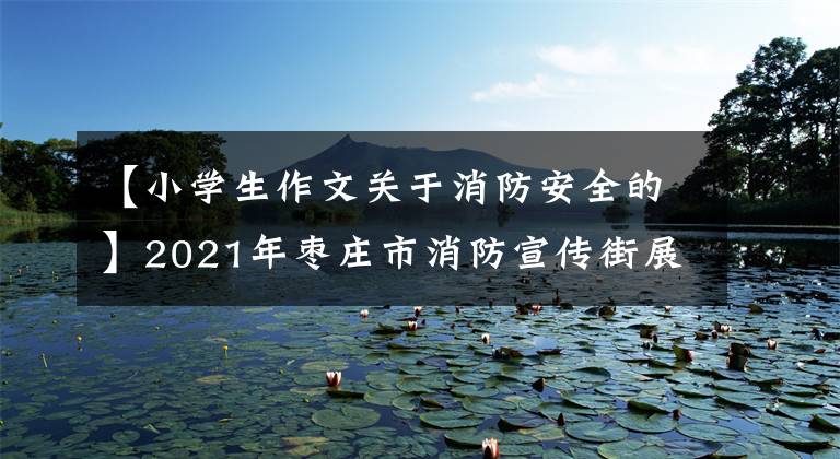 【小学生作文关于消防安全的】2021年枣庄市消防宣传街展示学校系列活动作品(消防安全征文)