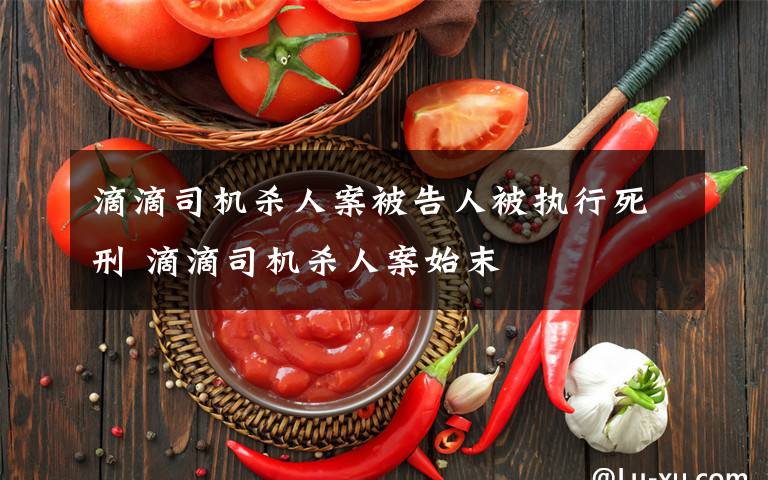 滴滴司机杀人案被告人被执行死刑 滴滴司机杀人案始末