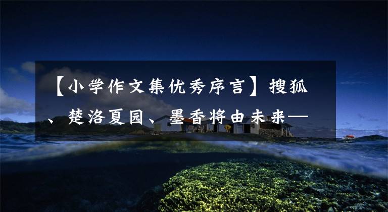 【小学作文集优秀序言】搜狐、楚洛夏园、墨香将由未来——泉州、真光小学的学生自行编制作文集选拔(3)