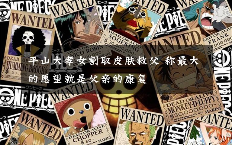 平山大孝女割取皮肤救父 称最大的愿望就是父亲的康复