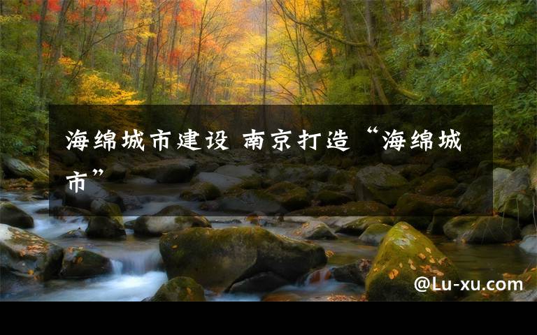 海绵城市建设 南京打造“海绵城市”