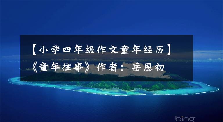 【小学四年级作文童年经历】《童年往事》作者:岳恩初