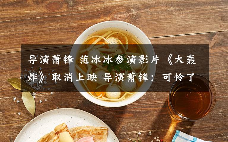 导演萧锋 范冰冰参演影片《大轰炸》取消上映 导演萧锋:可怜了养育八年的孩子