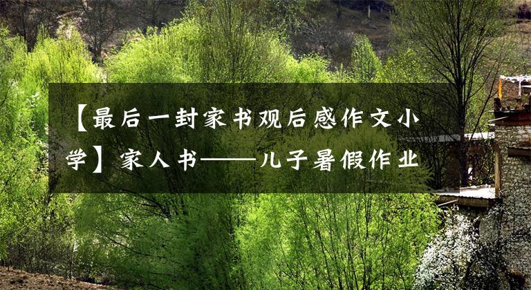 【最后一封家书观后感作文小学】家人书——儿子暑假作业《一封家书》感发来的一封信