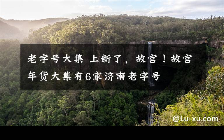 老字号大集 上新了,故宫!故宫年货大集有6家济南老字号